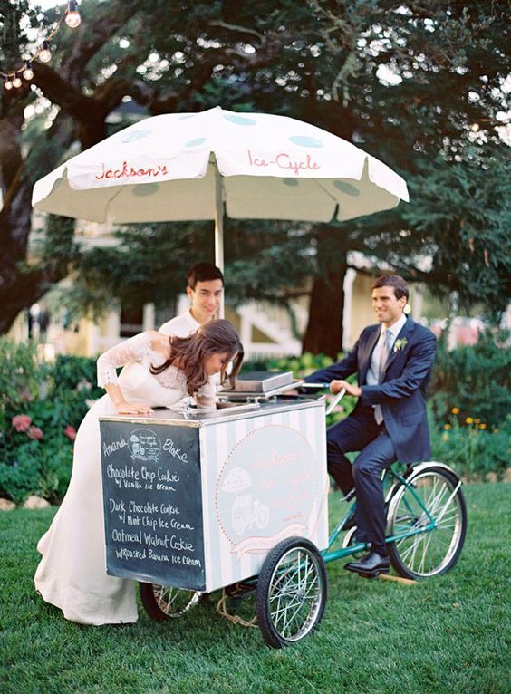 Gelato Cart,  Italian inspired Weddng