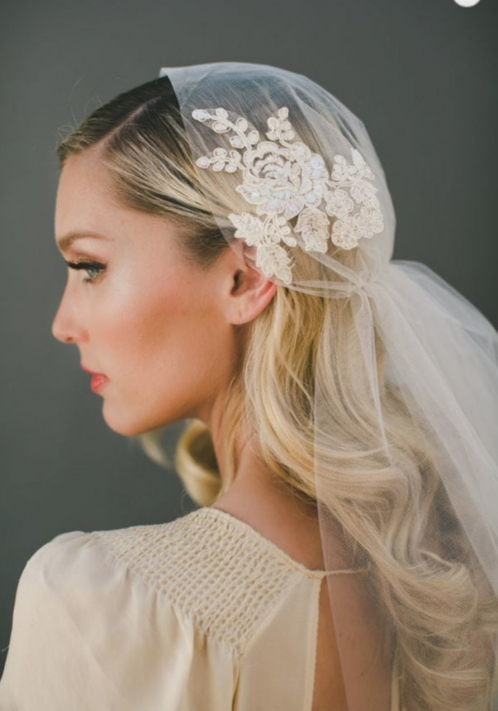 Fate Juliet Cap Veil - The namesake is taken from Shakespeare's Juliette. | www.rossiniweddings.com