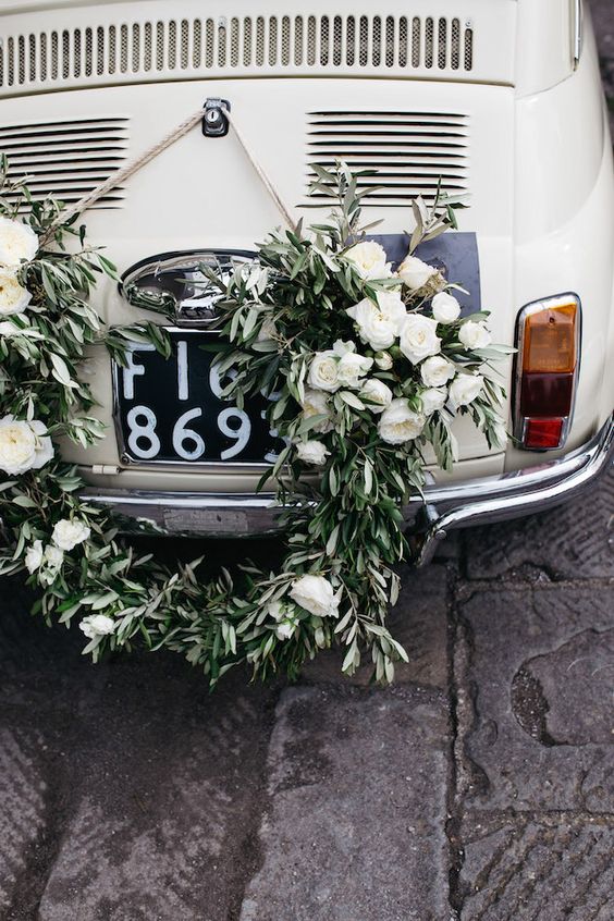 Vintage Fiat 500,  Italian inspired Weddng