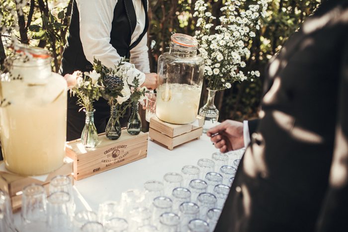 Drinks station, Italian inspired Weddng