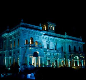 Villa Erba at night